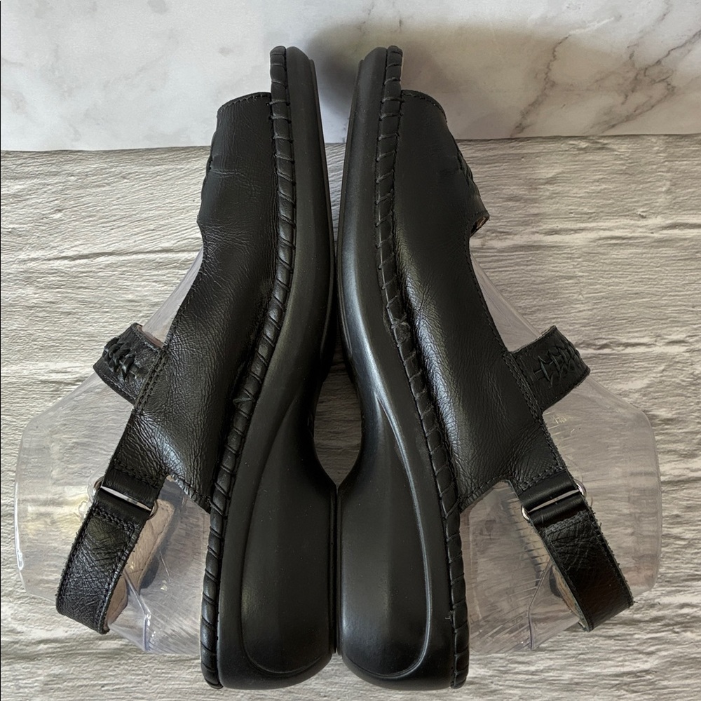 Romika Women's Black Leather Open Toe Sandals - Picture 4 of 15